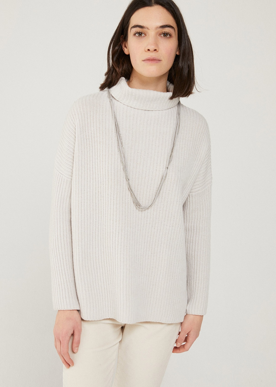 Maglia in Blended Cashmere sasso